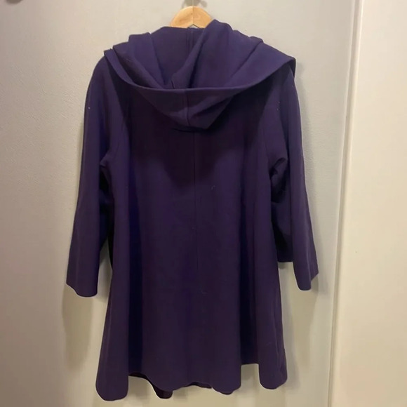 Leslie Fay vintage woman’s purple wool coat - Picture 9 of 11